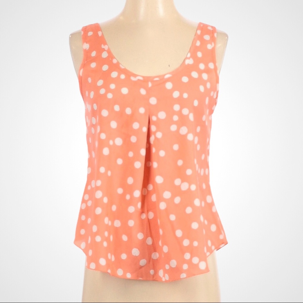 Foreign Exchange Coral Sleeveless Blouse